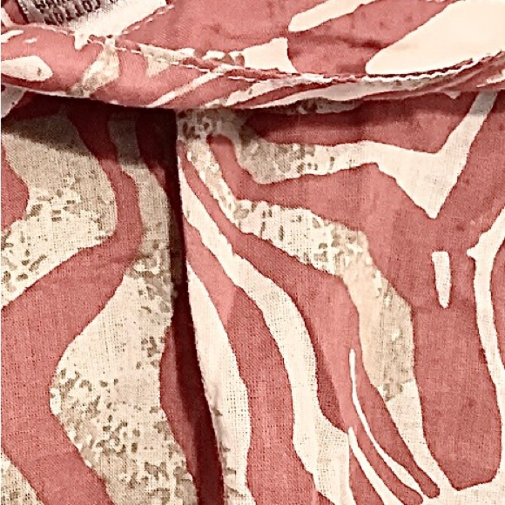 Chicos Bold Statement, Lightweight Semi Sheer Red… - image 2